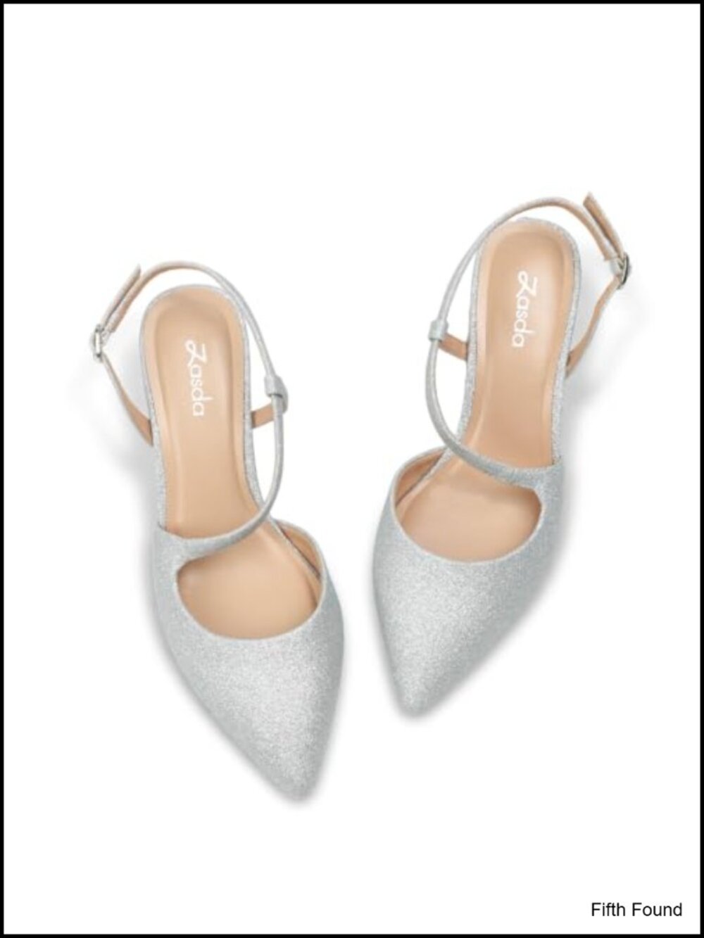 Kitten Heels Slingback Closed Pointed Toe Pumps Faux Leather